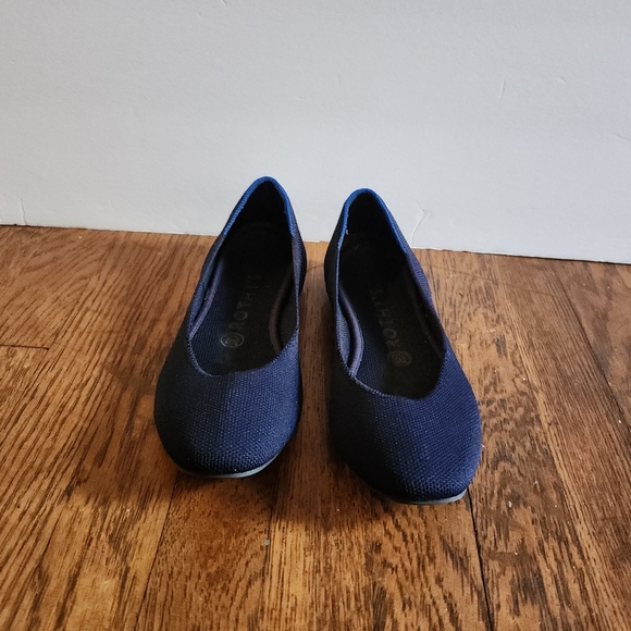 ROTHY'S The Square Toe Flats in Navy - Picture 6 of 11